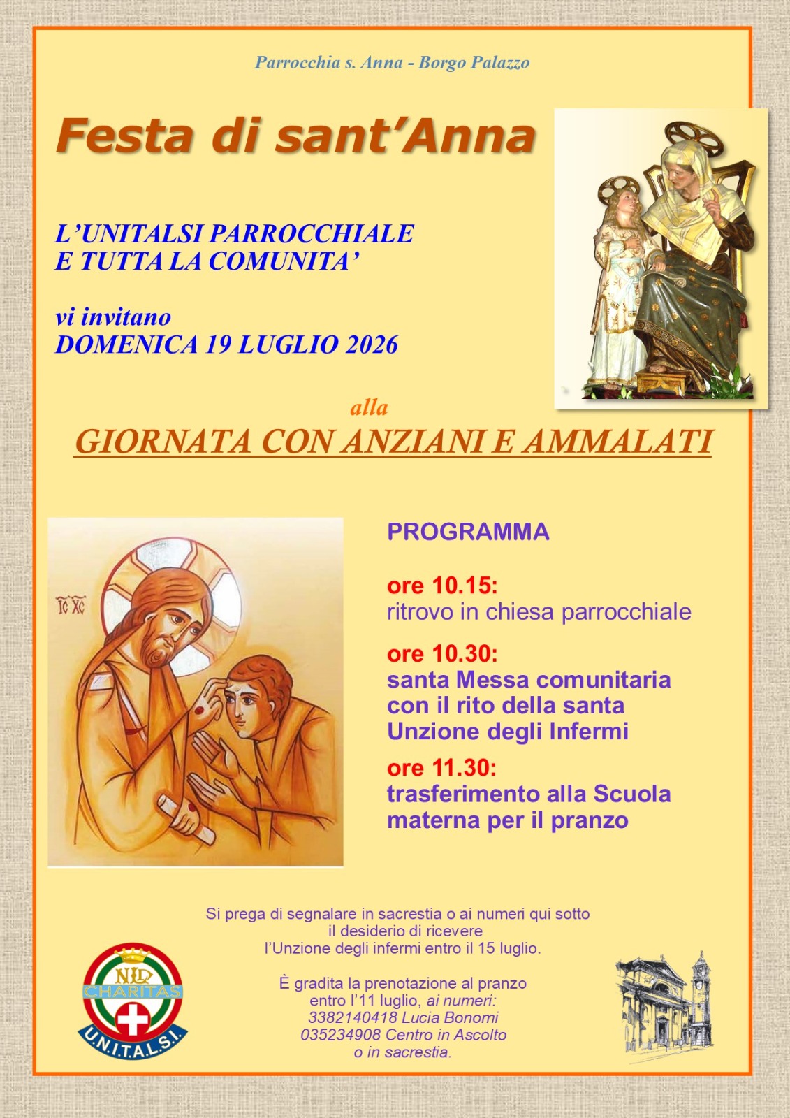 Evento giornata anziani 19 luglio