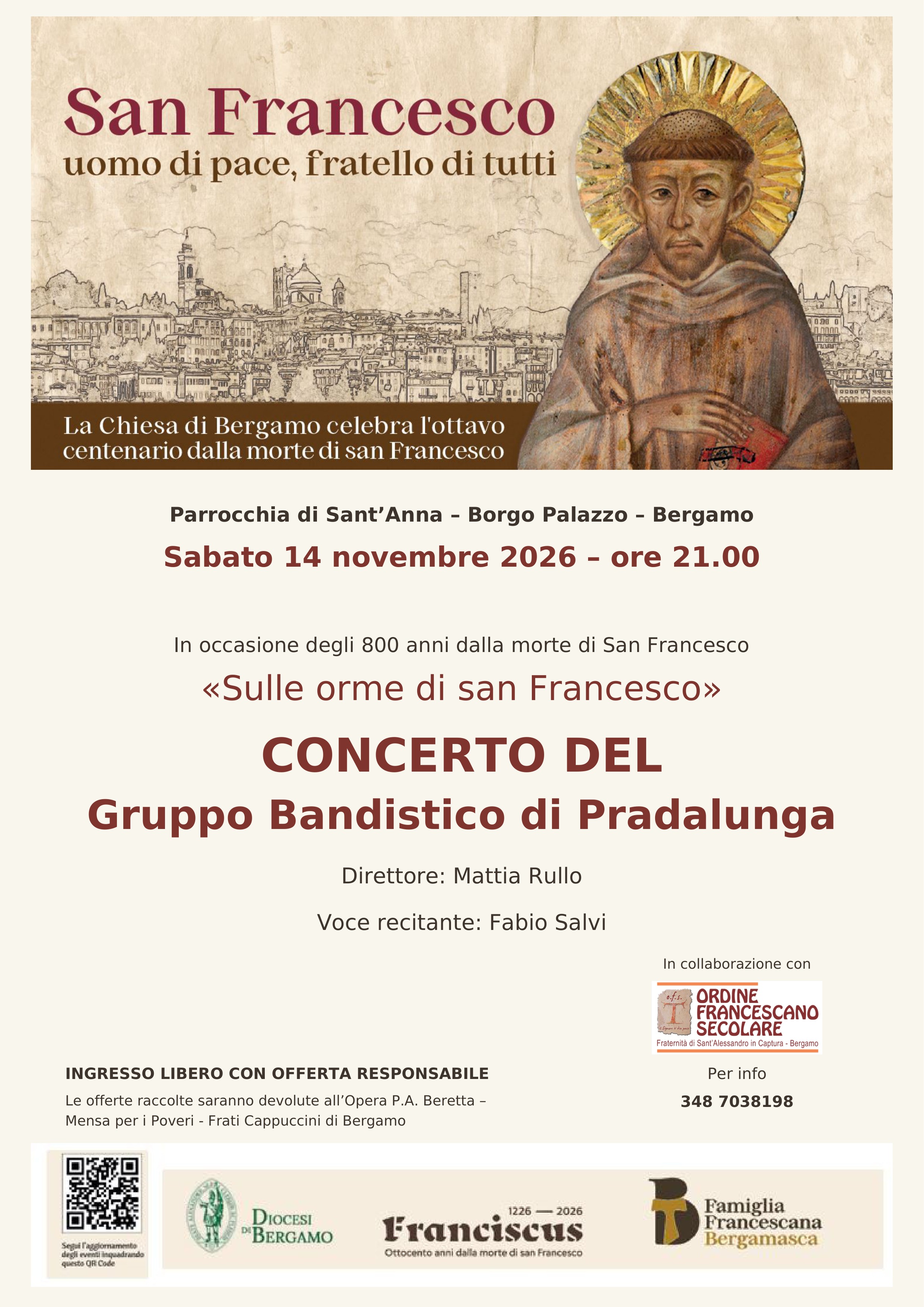 Locandina concerto san francesco